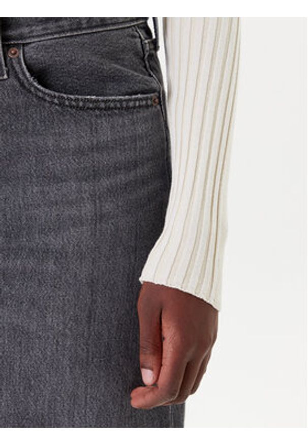 Tommy Jeans Kardigan DW0DW20974 Écru Slim Fit. Materiał: wiskoza