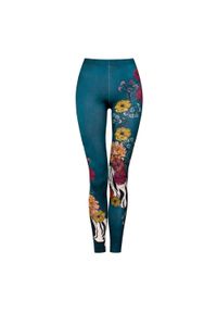 Legginsy sportowe damskie DEEP TRIP Garden. Kolor: zielony #1