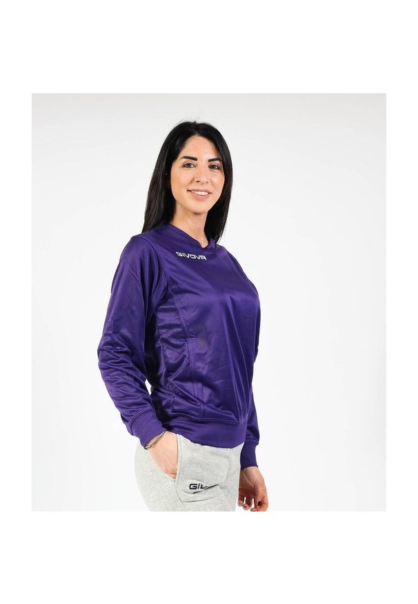 Givova Maglia Polarfleece G/Collo One M - polar. Kolor: fioletowy. Materiał: polar