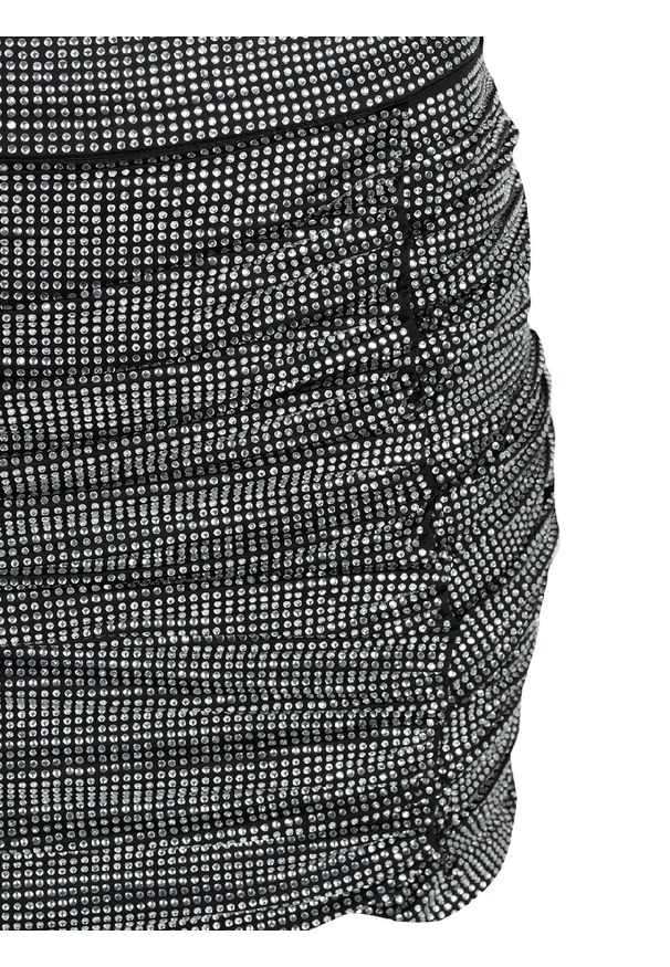 Pinko Spódnica Bel | 1B14H1 Y67T | Kobieta | Srebrny, Czarny. Kolor: srebrny, czarny, wielokolorowy. Materiał: poliester, elastan. Wzór: aplikacja