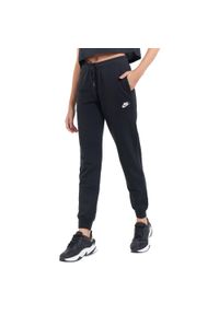 Nike - Spodnie Do Joggingu Damskie Polar Essential. Kolor: czarny. Materiał: polar. Sport: bieganie