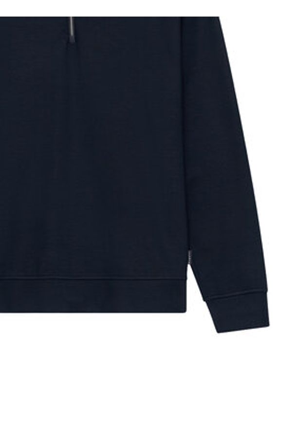 Bugatti Sweter 8550-15123E Granatowy Regular Fit. Kolor: niebieski. Materiał: wiskoza