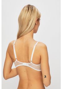 DKNY - Dkny - Biustonosz DK4040. Kolor: biały. Rodzaj stanika: biustonosz z fiszbinami. Wzór: gładki #4