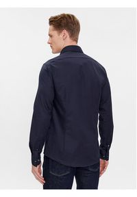 Calvin Klein Koszula K10K108426 Granatowy Slim Fit. Kolor: niebieski. Materiał: bawełna