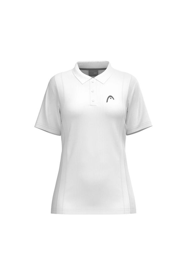 Damska koszulka polo Head Club 25 Tech. Typ kołnierza: polo. Kolor: biały. Sport: tenis