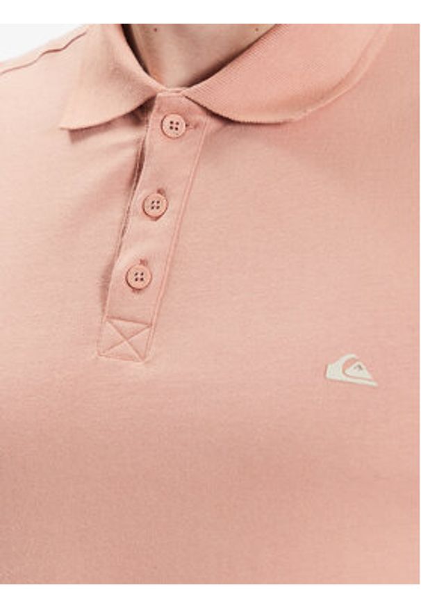 Quiksilver Polo Essentials EQYKT04094 Różowy Regular Fit. Typ kołnierza: polo. Kolor: różowy. Materiał: bawełna