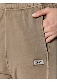 Reebok Spodnie dresowe Classics Natural Dye HN4393 Brązowy Slim Fit. Kolor: brązowy. Materiał: bawełna, dresówka #5