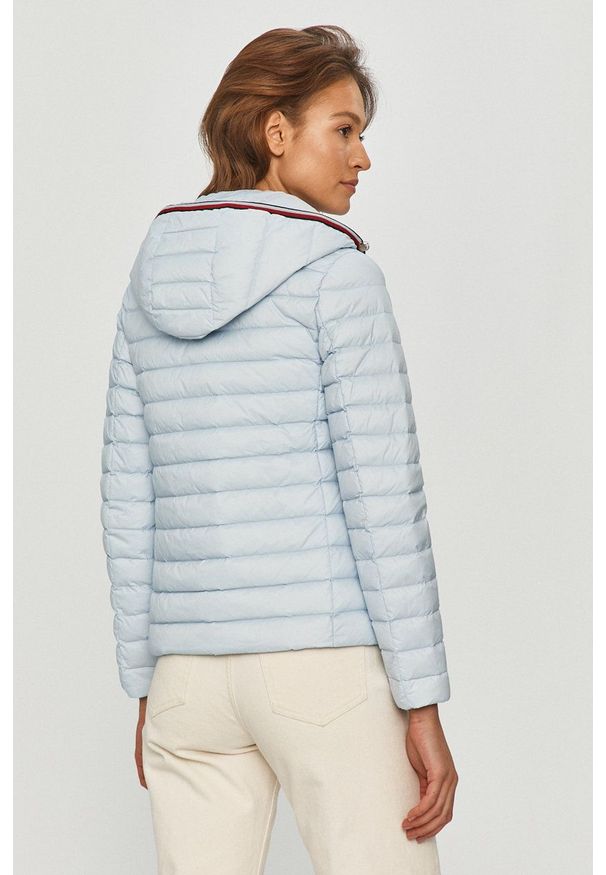 TOMMY HILFIGER - Tommy Hilfiger - Kurtka puchowa. Okazja: na co dzień. Typ kołnierza: kaptur. Kolor: niebieski. Materiał: puch. Styl: casual