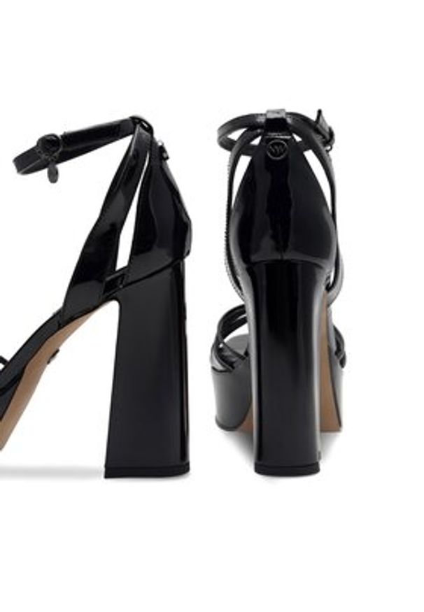 Nine West Sandały Aahida ZL23002CC Czarny. Kolor: czarny. Materiał: skóra