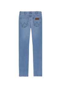 Wrangler - WRANGLER BRYSON MĘSKIE SPODNIE JEANSOWE HALT W14XHN310. Okazja: na co dzień. Stan: obniżony. Wzór: ze splotem. Styl: klasyczny, rockowy, casual, elegancki #6