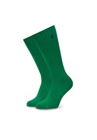 Polo Ralph Lauren Skarpety wysokie unisex 449915908039 Zielony. Kolor: zielony. Materiał: bawełna, materiał