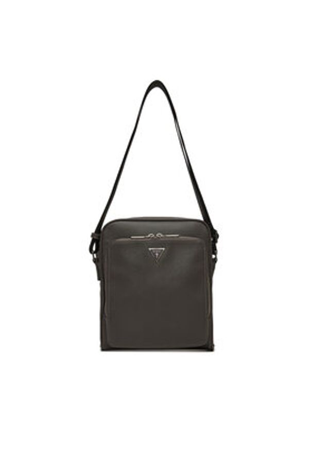 Guess Saszetka Milano HMMISA P4260 Szary. Kolor: szary. Materiał: skóra