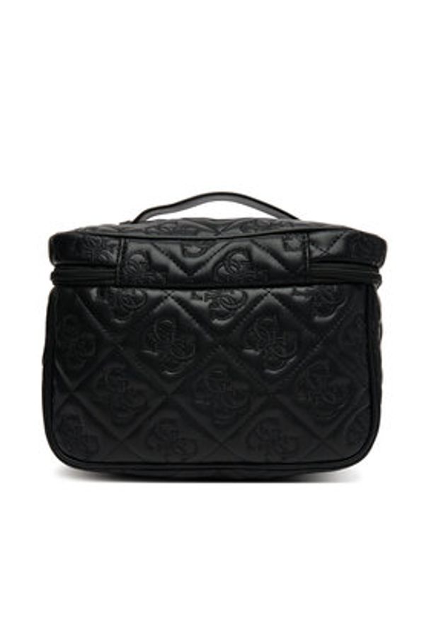 Guess Kosmetyczka TWQL96 58039 Czarny. Kolor: czarny. Materiał: skóra