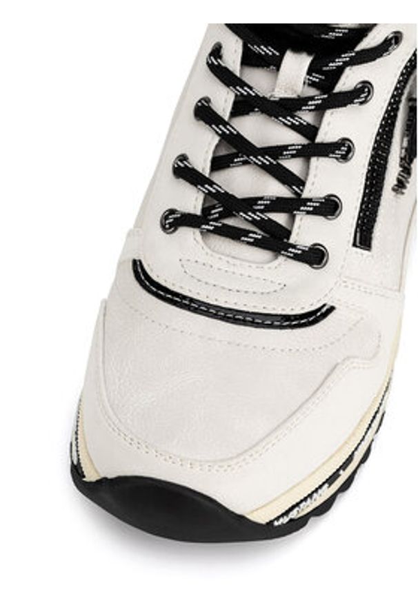 Mustang Trzewiki 1364-503 Biały. Kolor: biały. Materiał: skóra