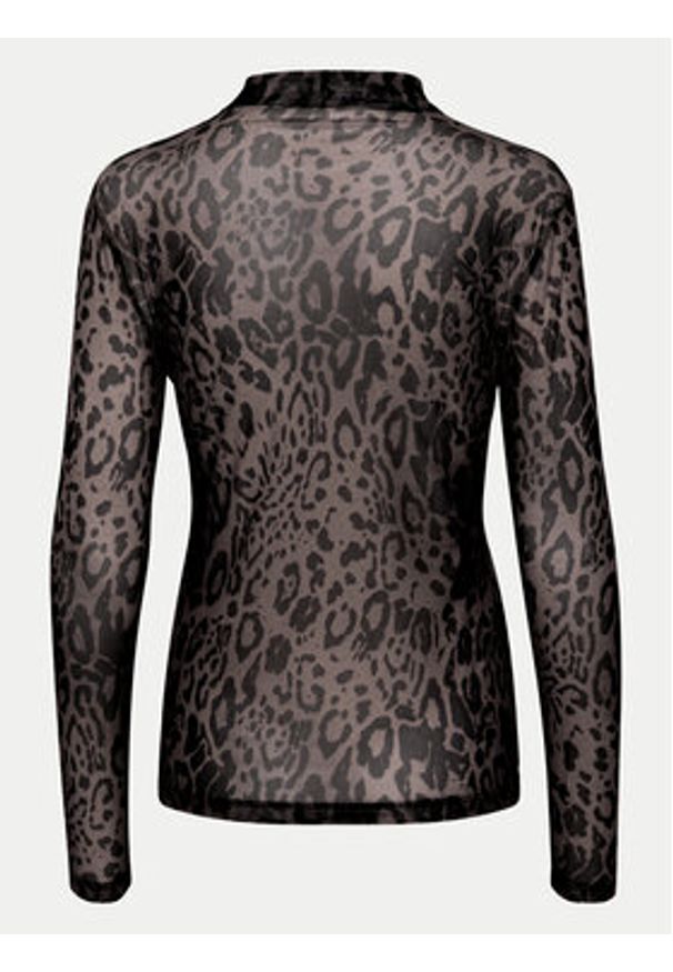 Kaffe Bluzka Johanne 10507815 Czarny Slim Fit. Kolor: czarny. Materiał: syntetyk