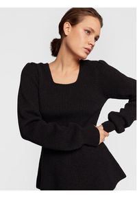 TwinSet - TWINSET Sweter 222TT3331 Czarny Slim Fit. Kolor: czarny. Materiał: syntetyk #5