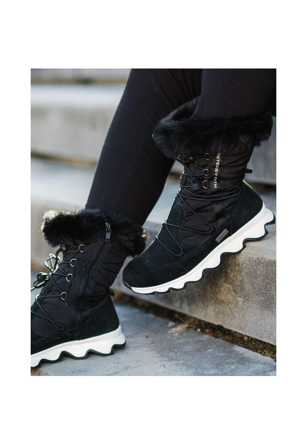 Damskie buty zimowe Kilpi Frozen WP High. Kolor: czarny. Materiał: nylon. Sezon: zima