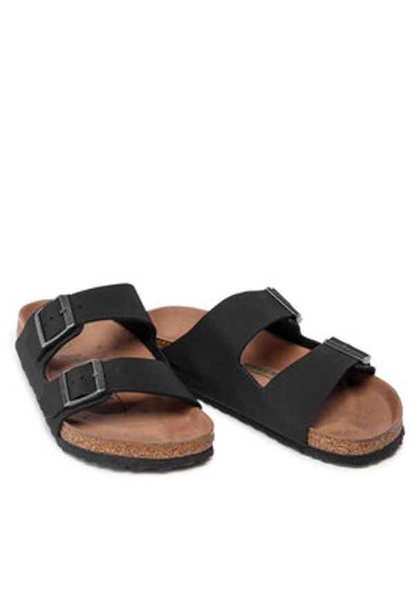 Birkenstock Klapki Arizona Bs 1019115 Czarny. Kolor: czarny. Materiał: skóra