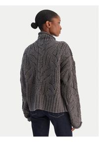 Liu Jo Golf MF5451 MA37R Szary Regular Fit. Typ kołnierza: golf. Kolor: szary. Materiał: wełna #4