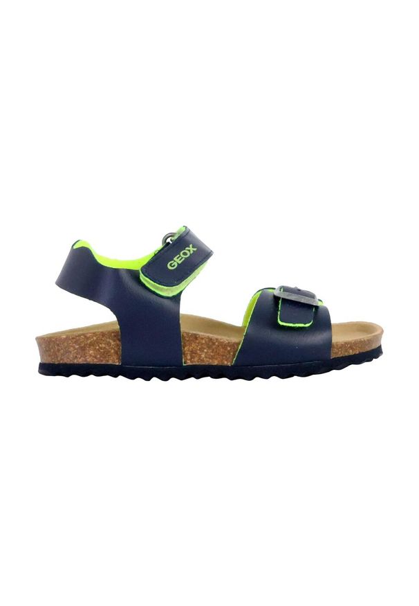 Sandały Geox Model J Ghita Boy Kolor Niebieski. Kolor: niebieski. Materiał: tkanina. Sezon: lato
