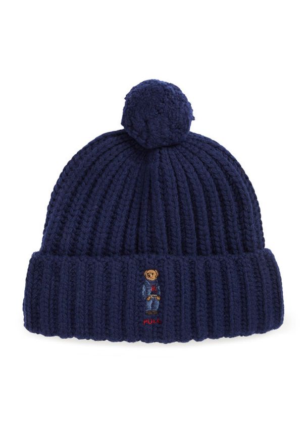 Polo Ralph Lauren Czapka 455931876003 Granatowy. Kolor: niebieski. Materiał: wełna
