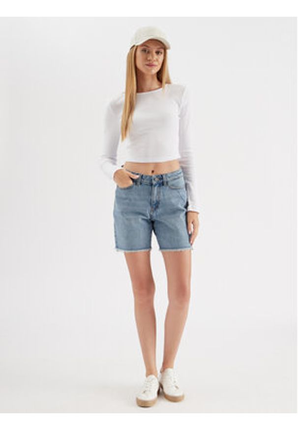 Noisy may - Noisy May Bluzka Maya 27027280 Biały Slim Fit. Kolor: biały. Materiał: bawełna