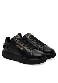 Love Moschino - LOVE MOSCHINO Sneakersy JA15394G1MIA0000 Czarny. Kolor: czarny. Materiał: skóra #3