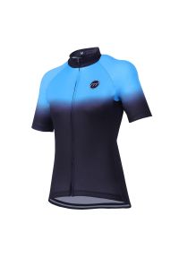 MADANI - Koszulka rowerowa damska madani. Kolor: niebieski, wielokolorowy, czarny