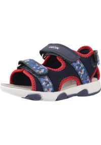 Sandały Geox Model B Sandal Multy Boy Kolor Niebieski. Kolor: niebieski. Materiał: tkanina
