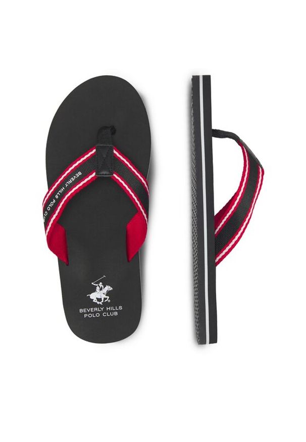 Beverly Hills Polo Club Japonki M-CA23316A Czarny. Kolor: czarny. Materiał: materiał