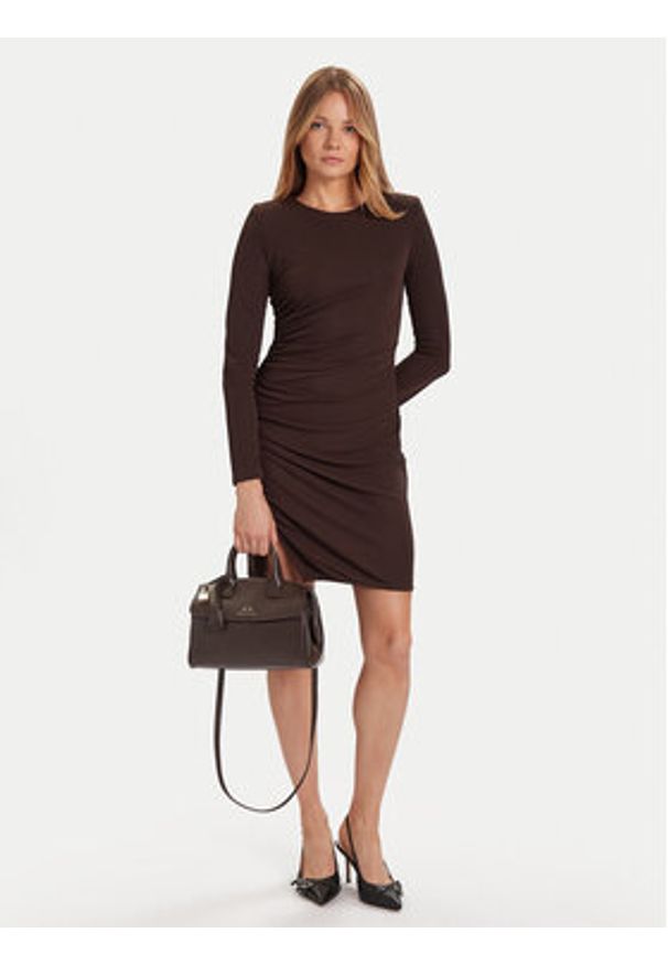 Armani Exchange Torebka XW000307 AF12040 U6304 Brązowy. Kolor: brązowy. Materiał: skórzane