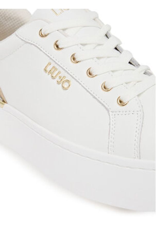 Liu Jo Sneakersy Pretty 06 BF5041 PX026 Biały. Kolor: biały. Materiał: skóra