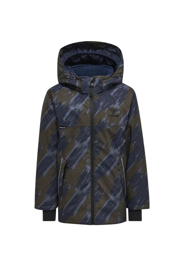 Dziecięca wodoodporna kurtka z kapturem Hummel Logan Tex. Typ kołnierza: kaptur. Kolor: zielony