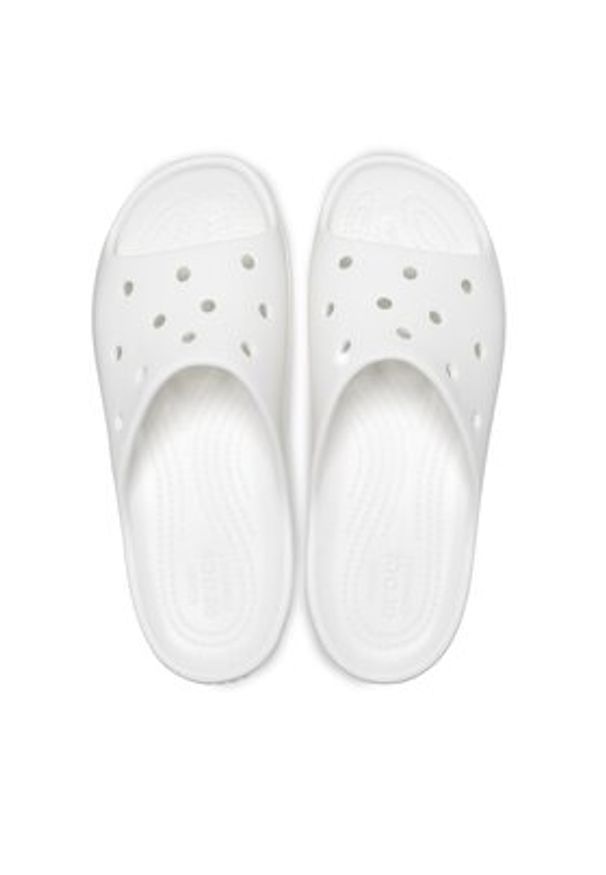 Crocs Klapki Classic Platform Slide 208180 Biały. Kolor: biały. Obcas: na platformie