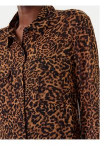 DKNY Koszula P43A8FXZ Brązowy Regular Fit. Kolor: brązowy. Materiał: syntetyk #4