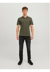 Jack & Jones - Jack&Jones Polo Basic 12136516 Zielony Slim Fit. Typ kołnierza: polo. Kolor: zielony. Materiał: bawełna #6