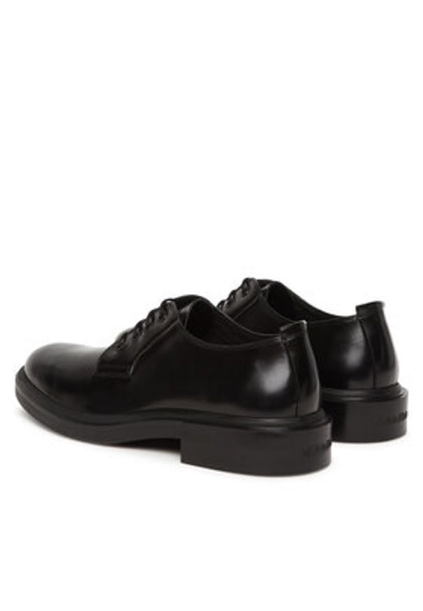 Calvin Klein Półbuty Postman Derby HM0HM01838 Czarny. Kolor: czarny. Materiał: skóra