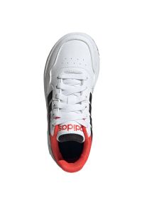 Adidas - Buty adidas Hoops 3.0 K Jr GZ9673 białe. Okazja: na co dzień. Zapięcie: sznurówki. Kolor: biały. Materiał: syntetyk, skóra, guma. Szerokość cholewki: normalna #7