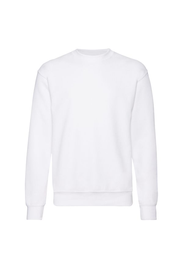 FRUIT OF THE LOOM - Klasyczna Bluza Rozpinana Dla Dorosłych Unisex. Kolor: biały