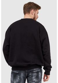 Diesel - DIESEL Czarna bluza męska z wytłaczanym logo. Kolor: czarny. Materiał: prążkowany #3