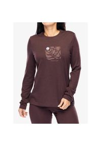 Bluza termiczna damska Odlo Merino 200 Nature Lover TS Crew Neck LS. Kolor: brązowy