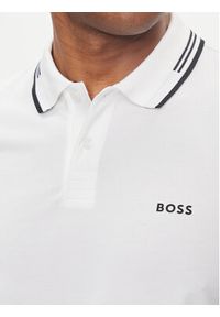 BOSS - Boss Polo Paul 50506193 Biały Slim Fit. Typ kołnierza: polo. Kolor: biały. Materiał: bawełna #4