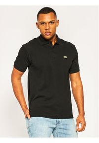 Lacoste Polo L1212 Czarny Classic Fit. Typ kołnierza: polo. Kolor: czarny. Materiał: bawełna