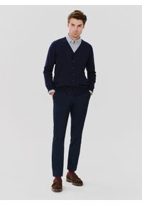 Pako Lorente - PAKO LORENTE – Męski kardigan w kolorze granatowym. Kolor: niebieski, czarny. Materiał: poliamid, wiskoza. Sezon: jesień #6