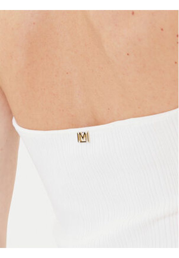 Marciano Guess Sweter 5YGR01 5875Z Écru Slim Fit. Materiał: wiskoza