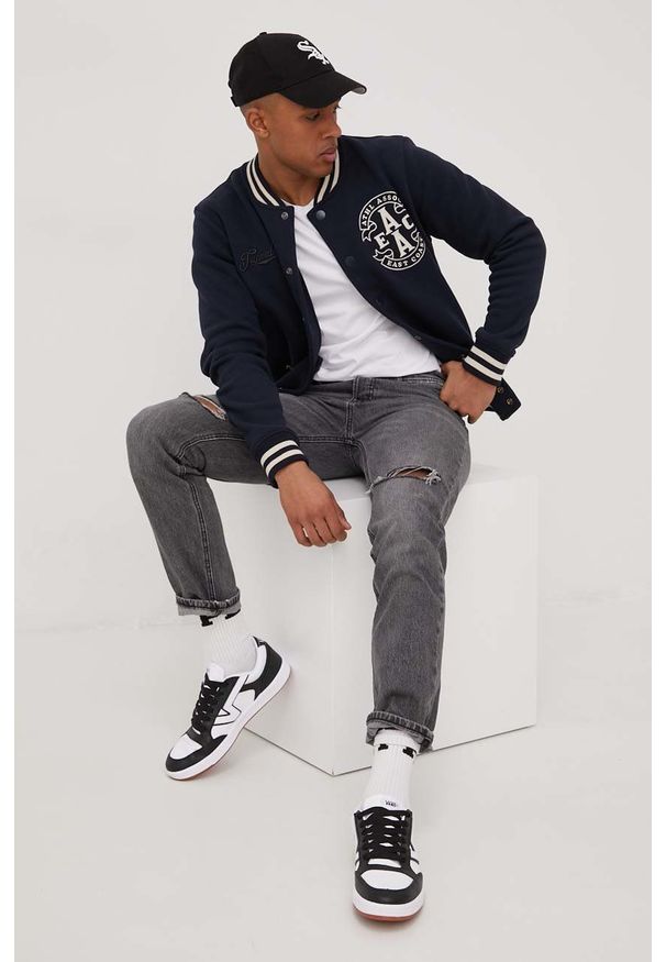 Jack & Jones jeansy męskie. Kolor: szary