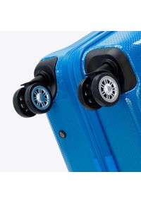 Wittchen - Zestaw walizek z polikarbonu jednokolorowych. Kolor: niebieski. Materiał: guma #6