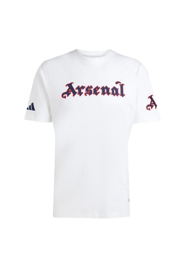 Adidas - Koszulka Arsenal US Pack. Kolor: biały. Materiał: bawełna