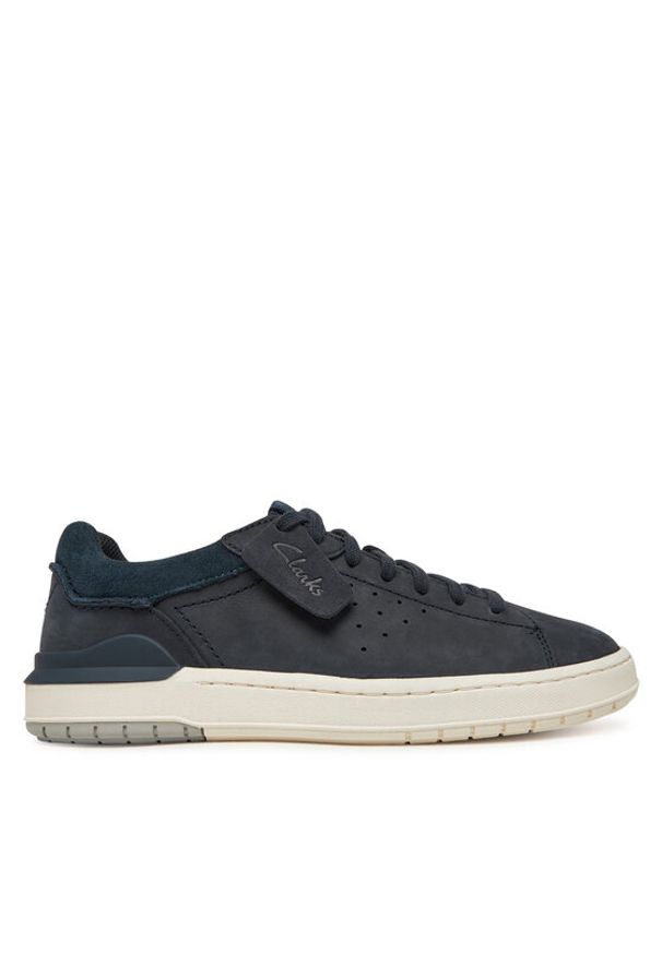 Clarks Sneakersy Courtlite2 Run 26181323 Granatowy. Kolor: niebieski. Materiał: nubuk, skóra. Sport: bieganie