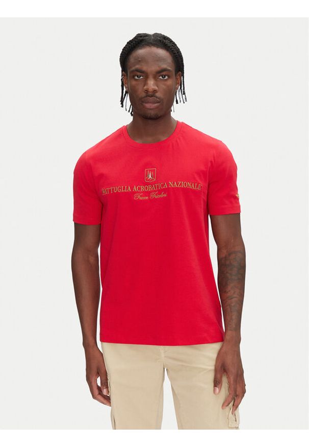 Aeronautica Militare T-Shirt 251TS2410J592 Czerwony Regular Fit. Kolor: czerwony. Materiał: bawełna